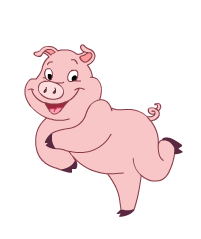 Прыгающая свинка. Свинка танцует. Свинья танцует. Свинья анимация. Поросенок танцует.